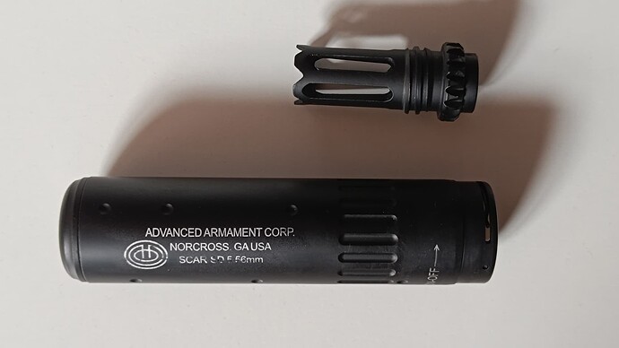 Cyma SCAR SD suppressor